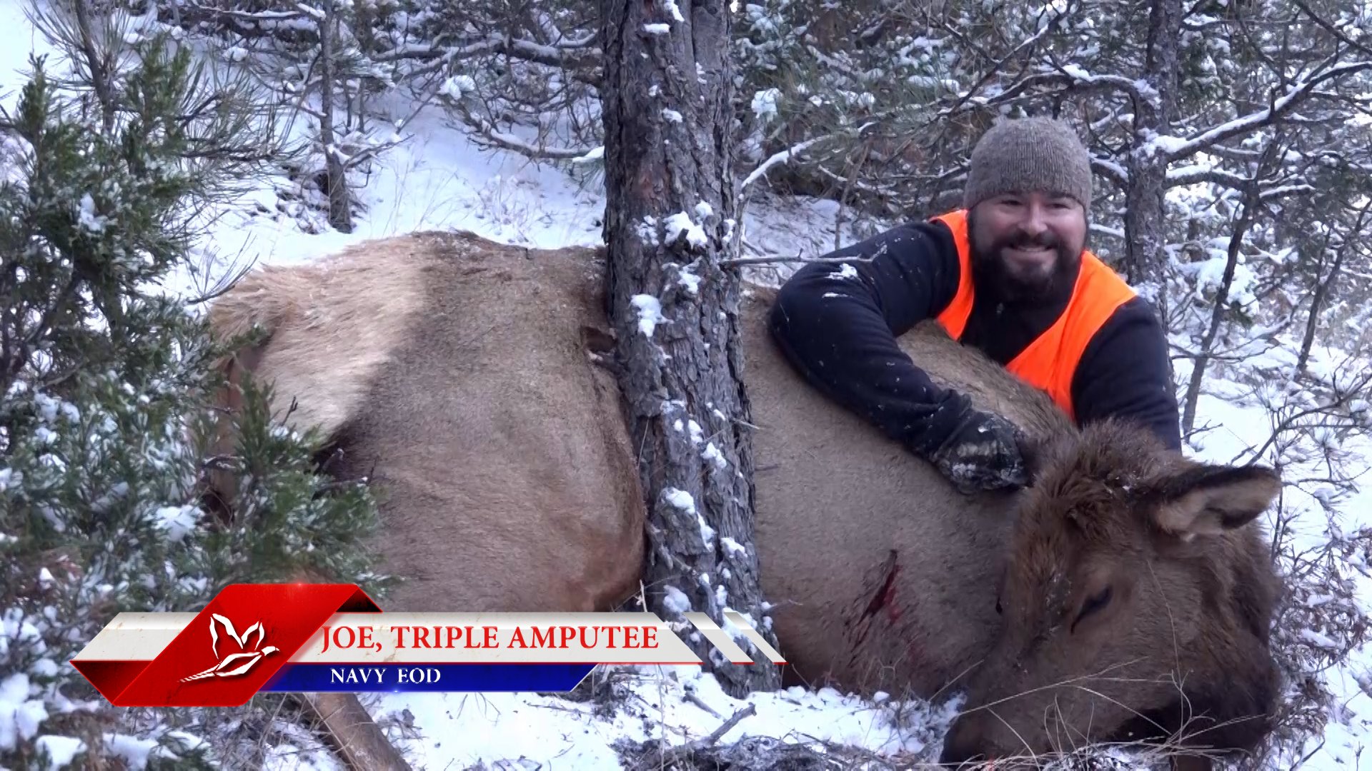 Joe - Triple amputee Navy EOD veteran on successful elk hunt