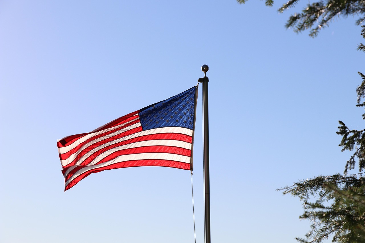 American flag representing our commitment to veterans